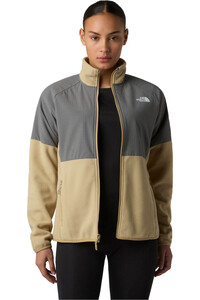 The North Face forro polar mujer GLACIER HEAVYWEIGHT MARRON vista detalle