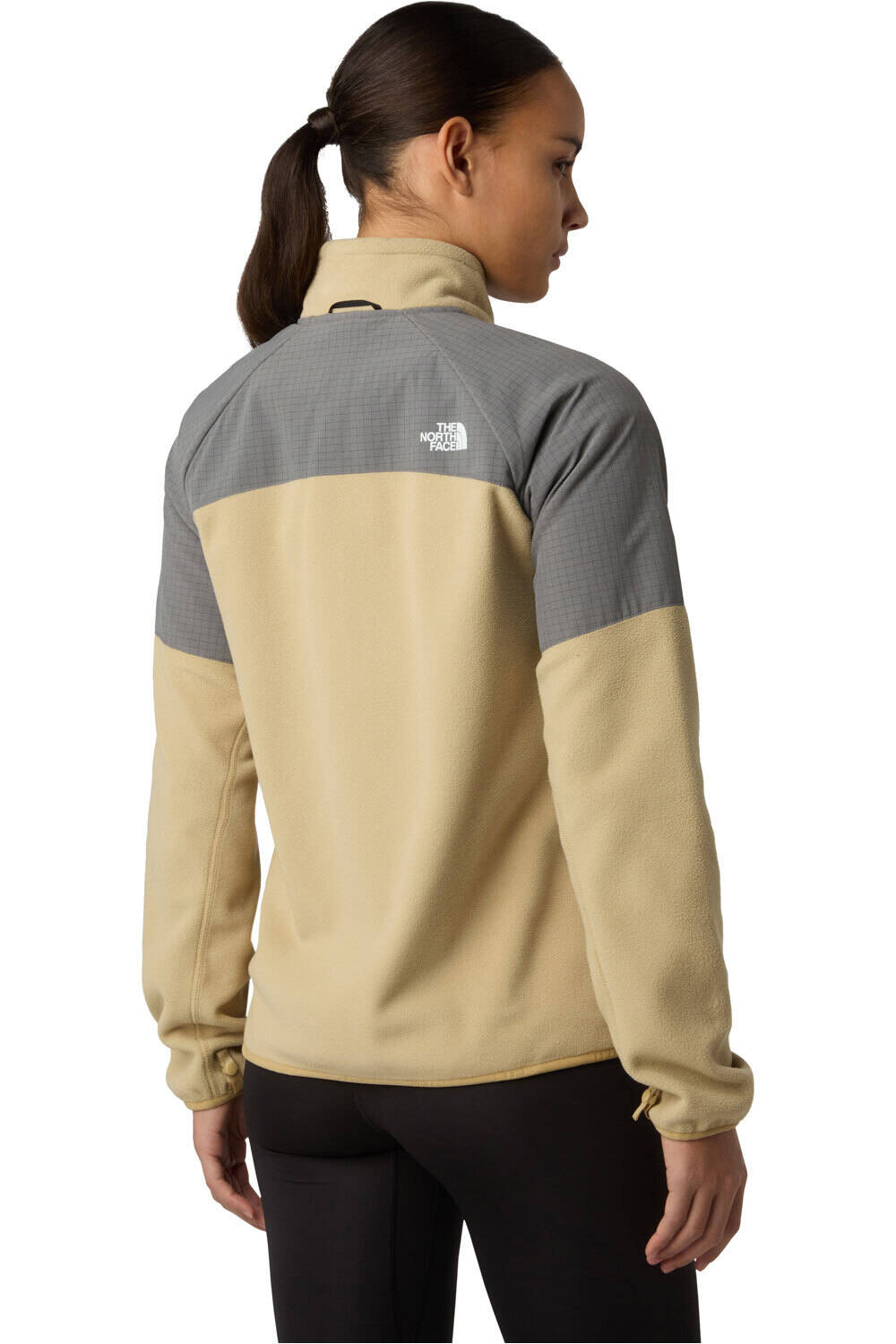 The North Face forro polar mujer GLACIER HEAVYWEIGHT MARRON vista trasera