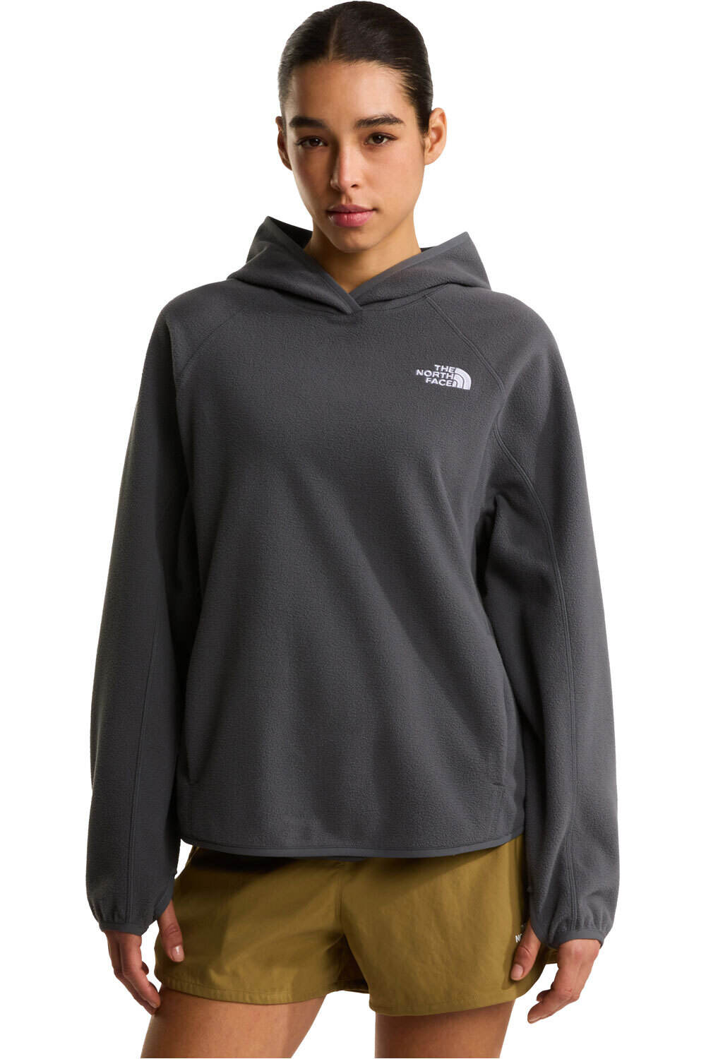 The North Face forro polar mujer OXARA GRIS vista frontal