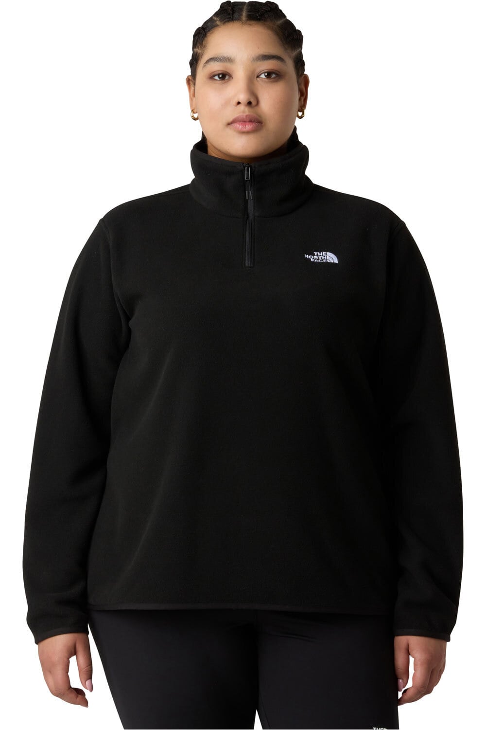 The North Face forro polar mujer PLUS GLACIER MARRON vista frontal