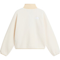 The North Face forro polar mujer W CRAGMONT SNAP 1/2 FLEECE JACKET BLANCO vista trasera