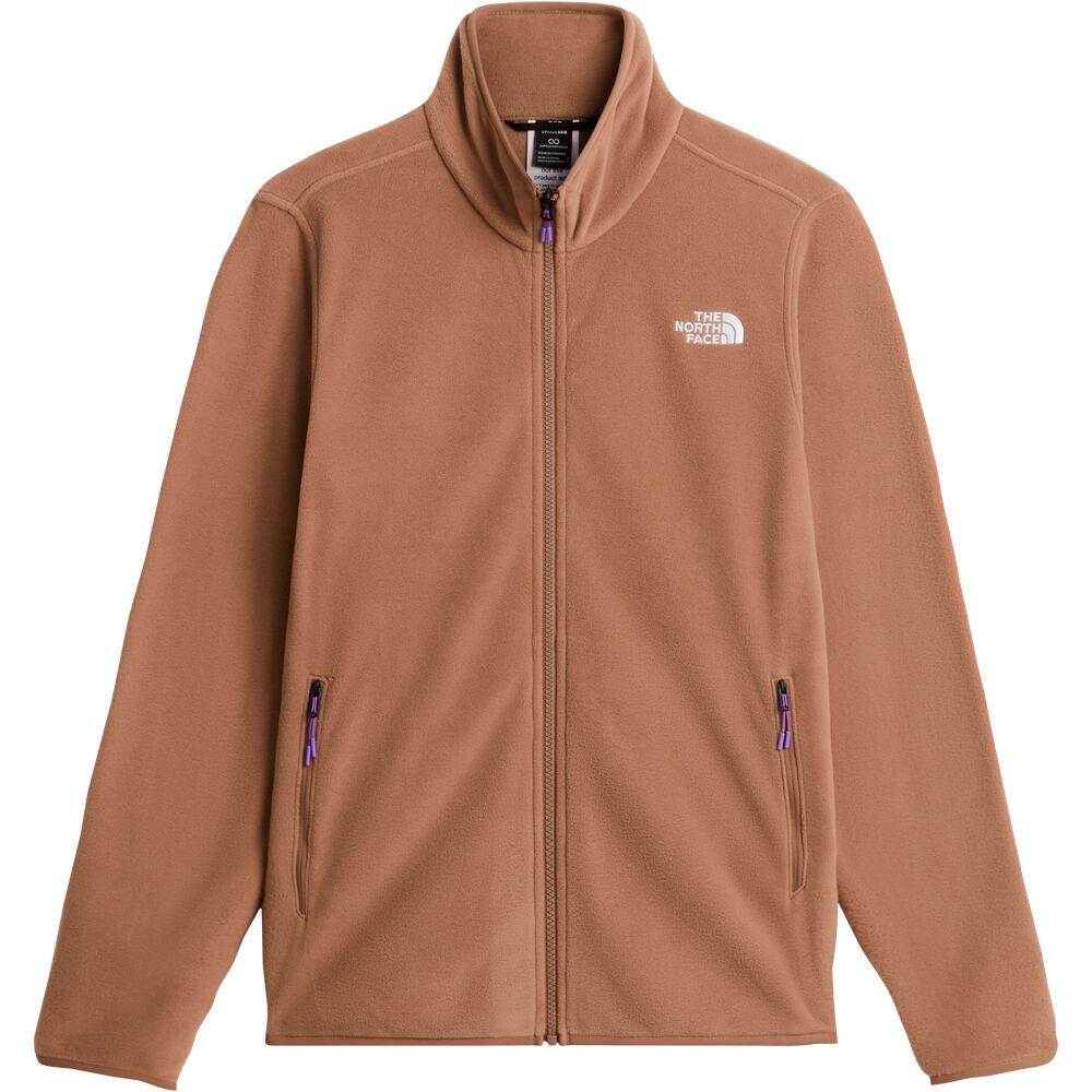 The North Face forro polar mujer W GLACIER FLEECE JACKET MARRON 03