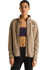 The North Face forro polar mujer W GLACIER FLEECE JACKET MARRON vista detalle