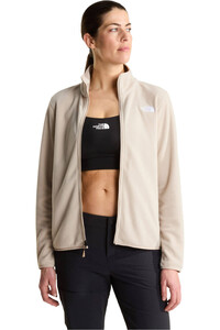 The North Face forro polar mujer W GLACIER FLEECE JACKET MARRON vista detalle