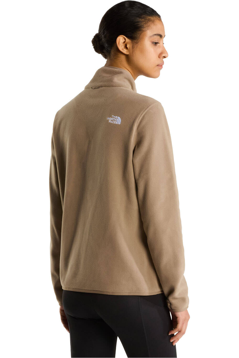 The North Face forro polar mujer W GLACIER FLEECE JACKET MARRON vista trasera