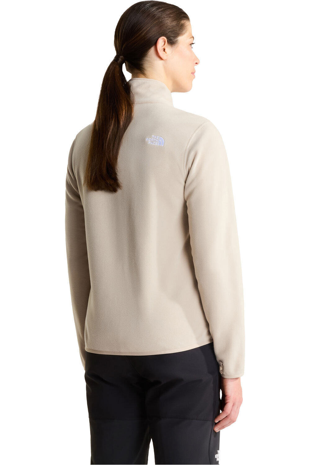 The North Face forro polar mujer W GLACIER FLEECE JACKET MARRON vista trasera