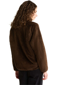 The North Face forro polar mujer W OSITO EVOLVE FULL ZIP JACKET MARRON vista trasera