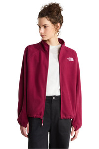The North Face forro polar mujer W OXARA FULL ZIP FLEECE ROJO vista detalle