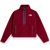 The North Face forro polar mujer W TNF FLEESKI 1/4 ZIP PO ROJO vista detalle