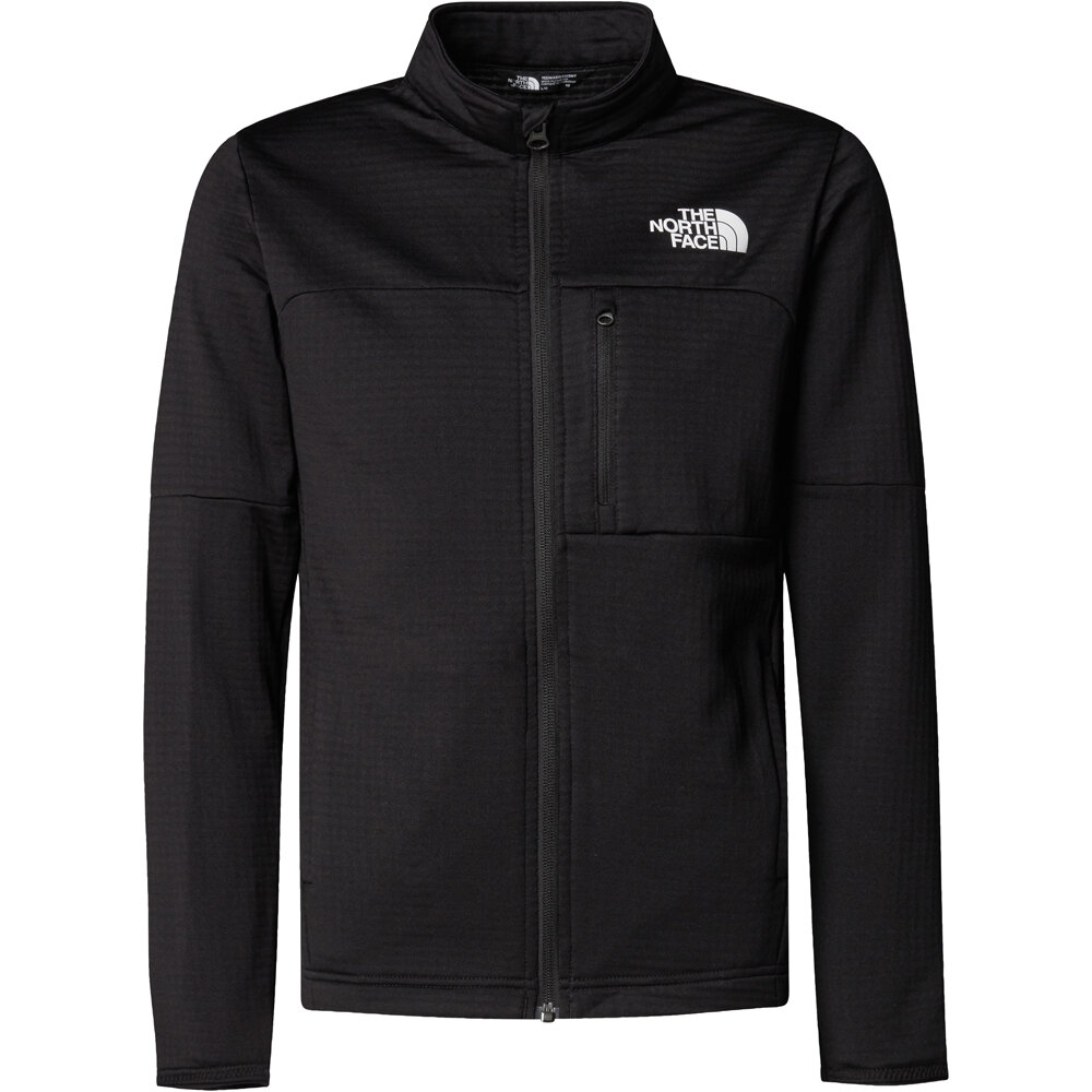 The North Face forro polar niño HIKE MIDLAYER NEGRO vista detalle