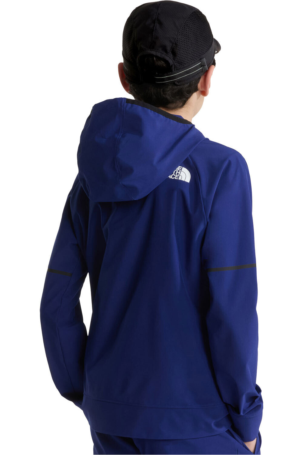 The North Face forro polar niño TEEN MOUNTAIN ATHLETICS WOVEN JACKET AZUL vista trasera