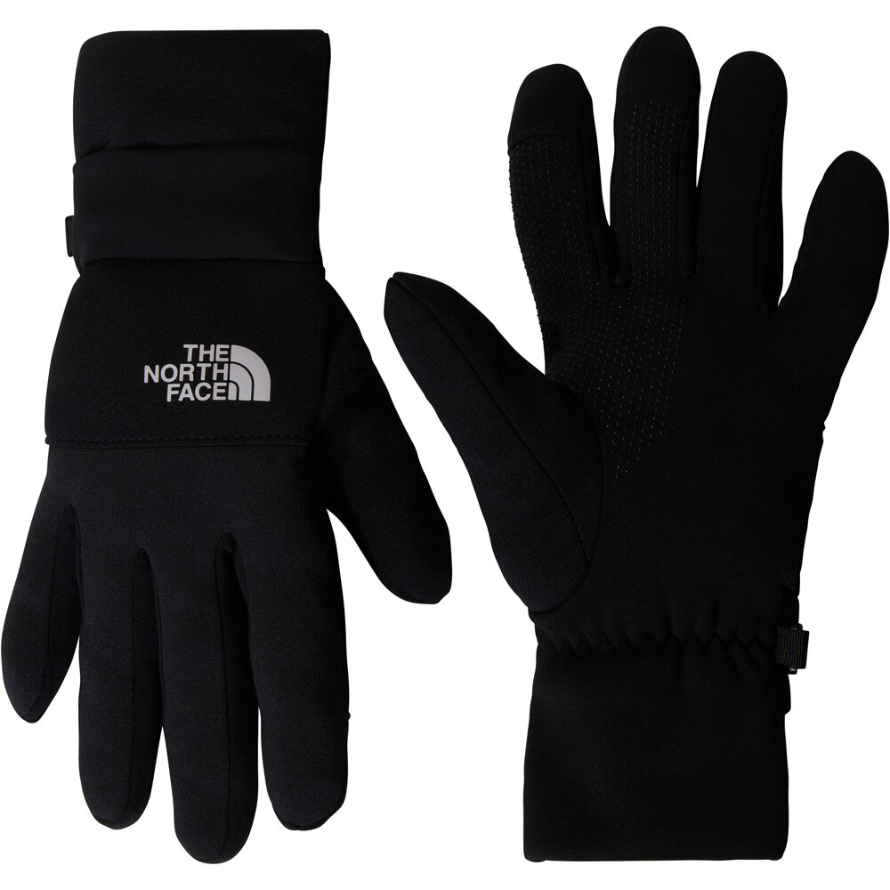 The North Face guantes running ETIP TRAIL NEGRO vista frontal