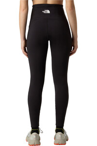 The North Face mallas trail running largas mujer W WINTER WARM PRO TIGHT NEGRO vista trasera