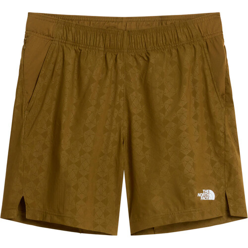 The North Face pantalón corto montaña hombre 24/7 PENTADOME EMBOSSED MARRON