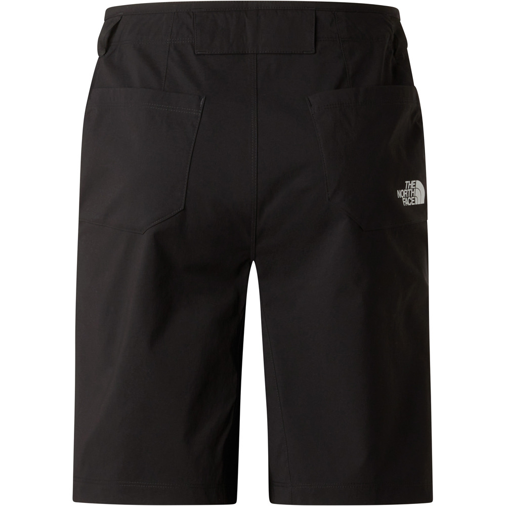 The North Face pantalón corto montaña mujer EXPLORATION NEGRO vista trasera