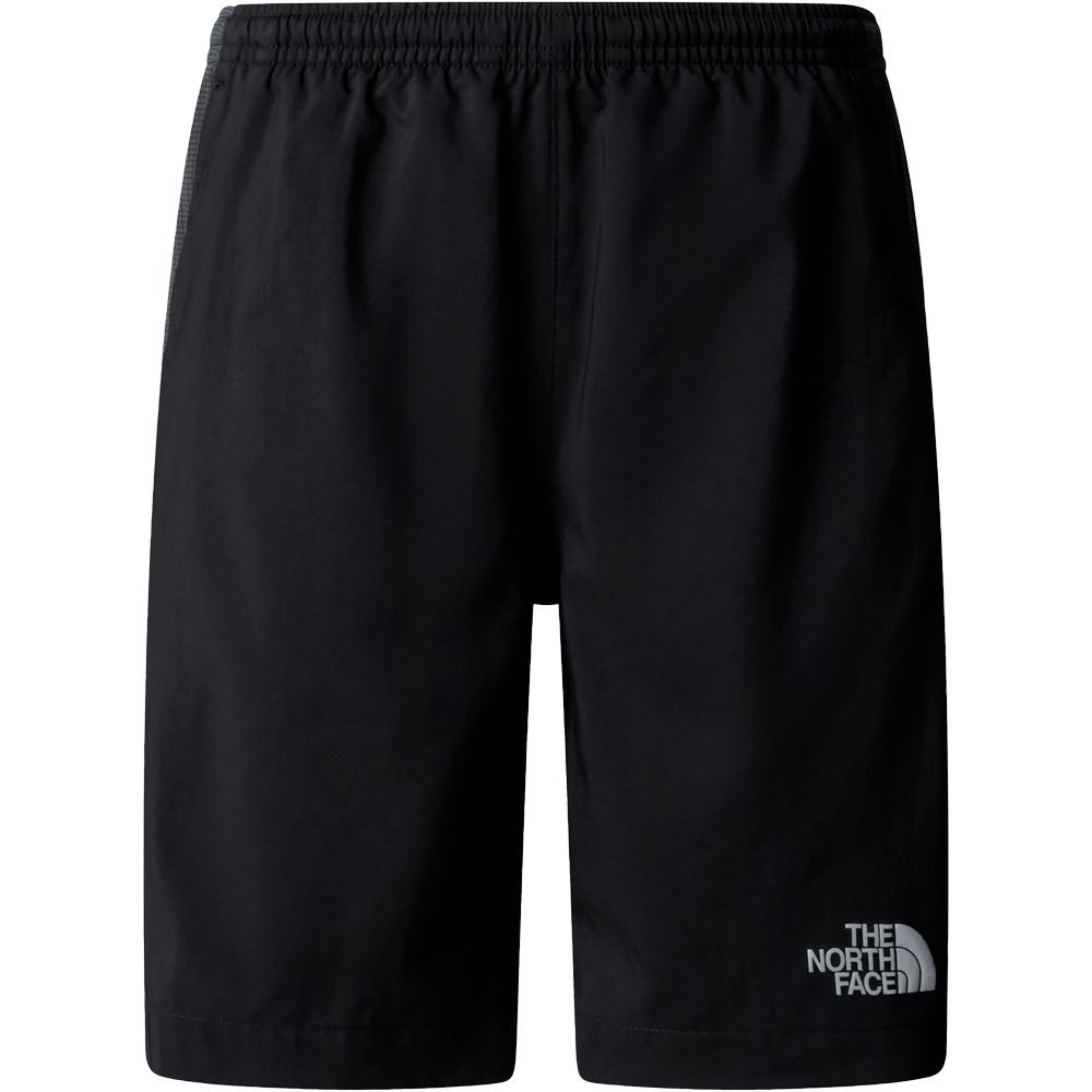 The North Face pantalón corto montaña niño 24/7 NEGRO vista detalle