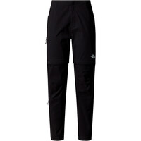 The North Face pantalón montaña mujer EXPLORATION NEGRO vista detalle
