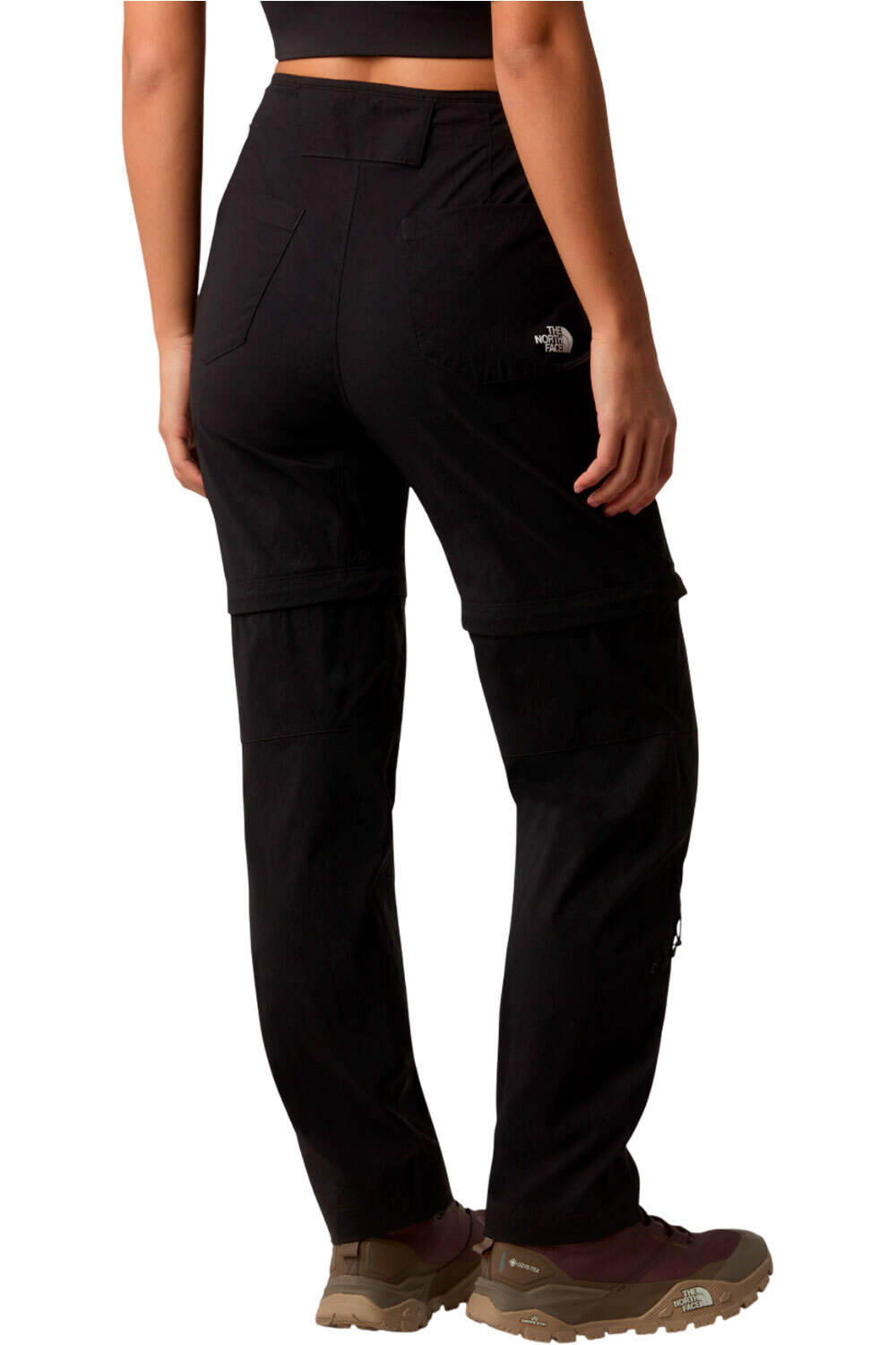 The North Face pantalón montaña mujer EXPLORATION NEGRO vista trasera