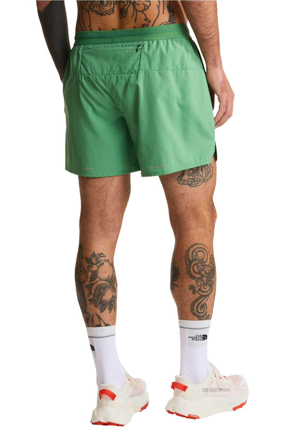 The North Face pantalón running hombre LIGHTBRIGHT VERDE vista trasera