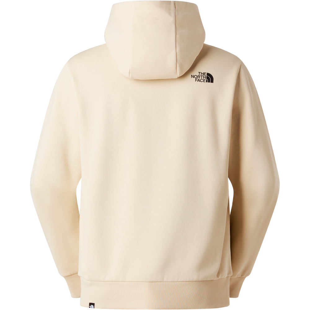 The North Face sudadera hombre EVOLUION BOX HALF DOME MARRON vista trasera