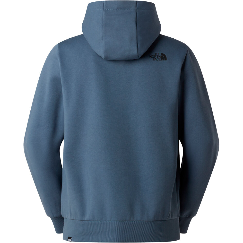 The North Face sudadera hombre EVOLUTION BOX HALF DOME GRIS vista trasera