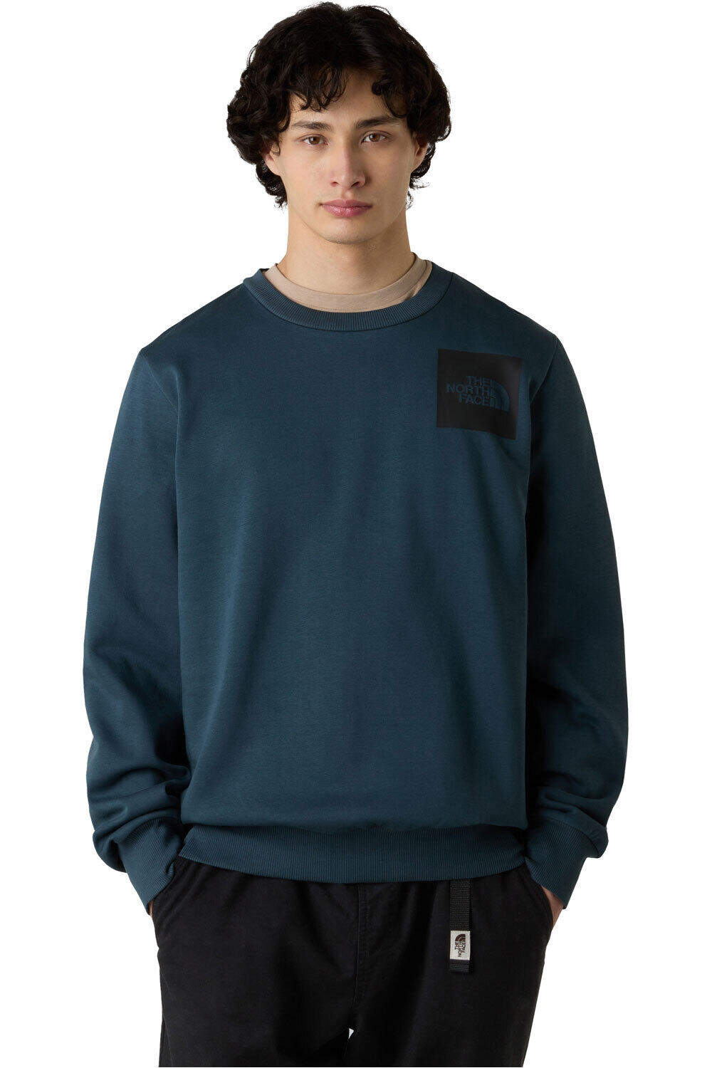 The North Face sudadera hombre FINE AZUL vista frontal