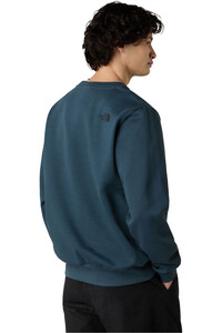 The North Face sudadera hombre FINE AZUL vista trasera