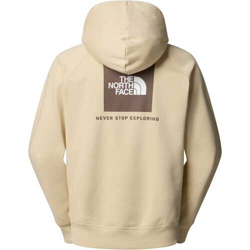 The North Face sudadera hombre RAGLAN BOX MARRON