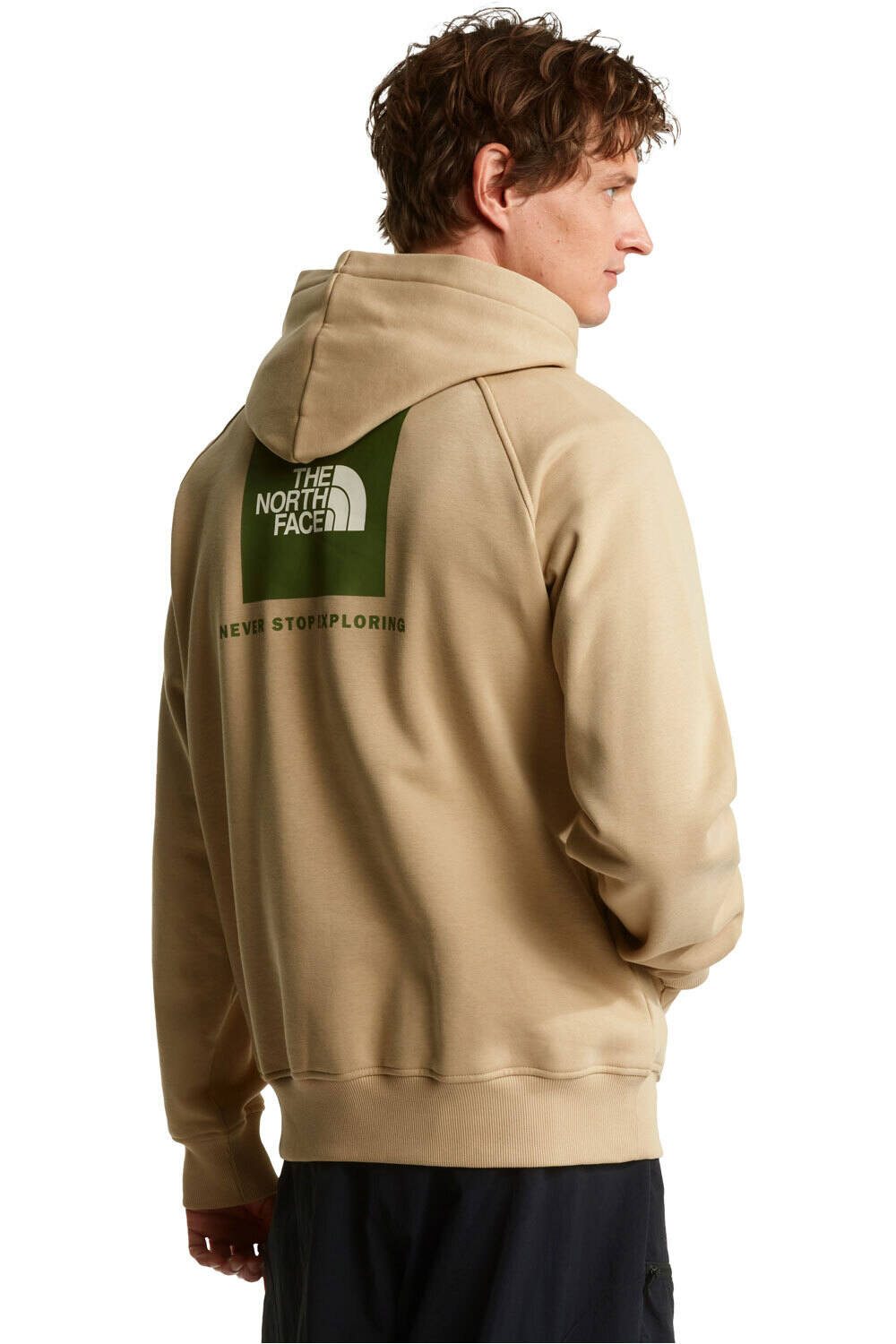 The North Face sudadera hombre RAGLAN BOX  vista trasera