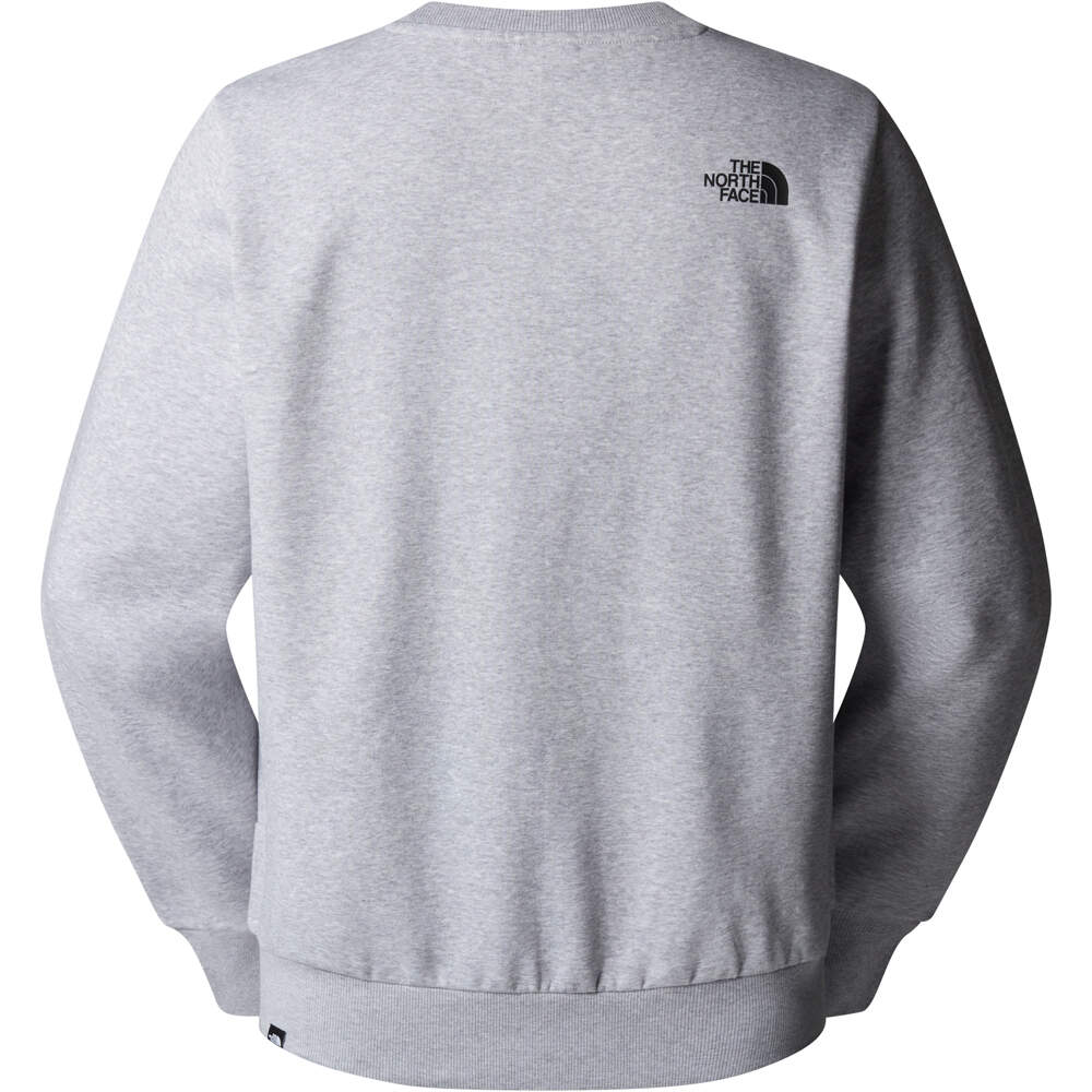 The North Face sudadera hombre SIMPLE DOME GRIS vista trasera