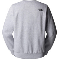 The North Face sudadera hombre SIMPLE DOME GRIS vista trasera