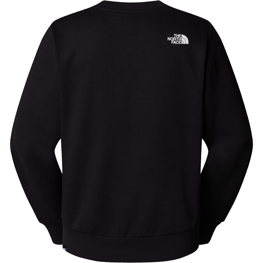 The North Face sudadera hombre SIMPLE DOME NEGRO vista trasera