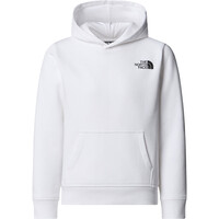 The North Face sudadera niño BOX NSE REGULAR BLANCO vista detalle