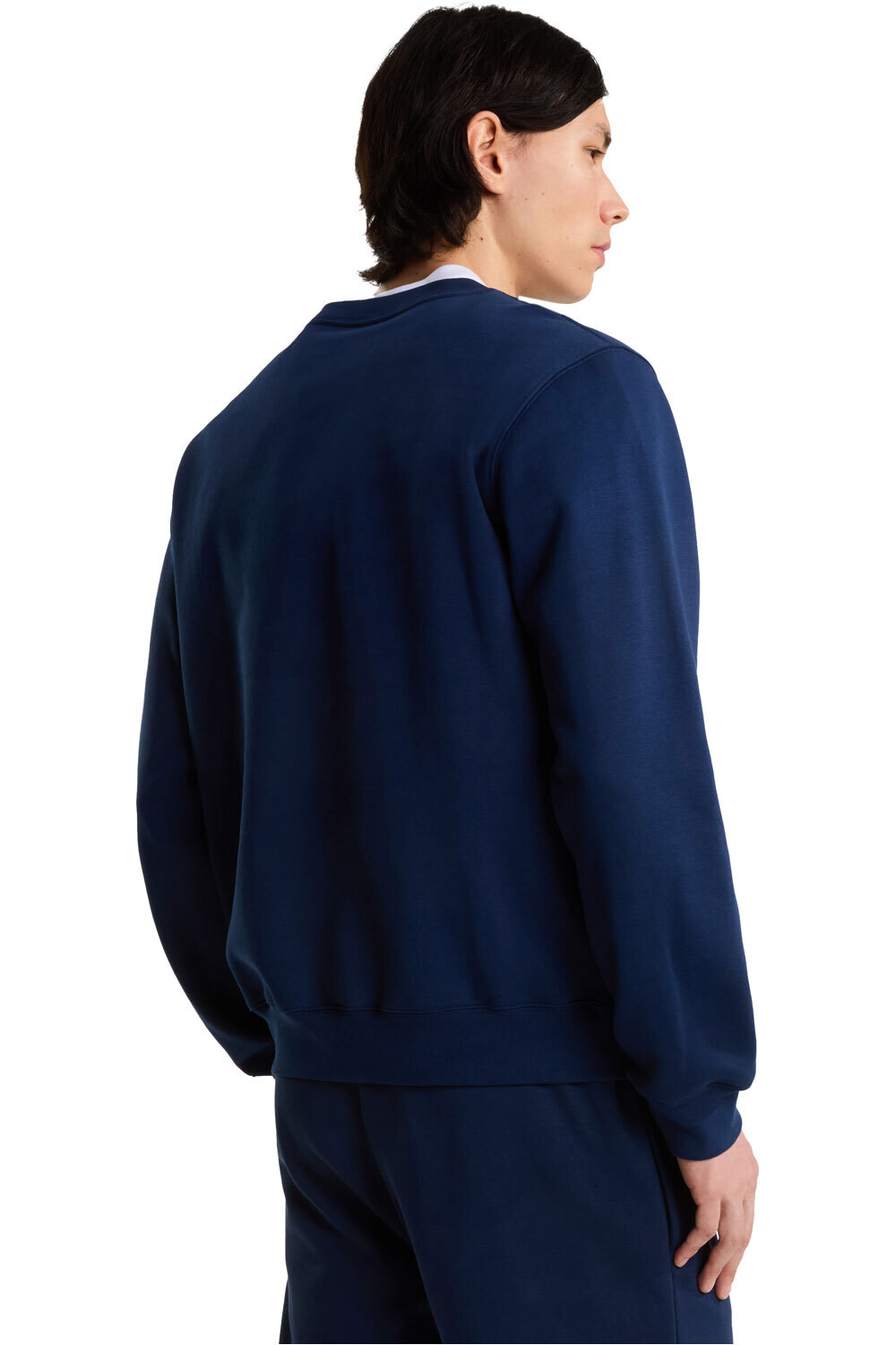 The North Face Sudaderas Montaña Hombre M TNF ESSENTIAL DREW PEAK REGULAR CREW AZUL vista trasera