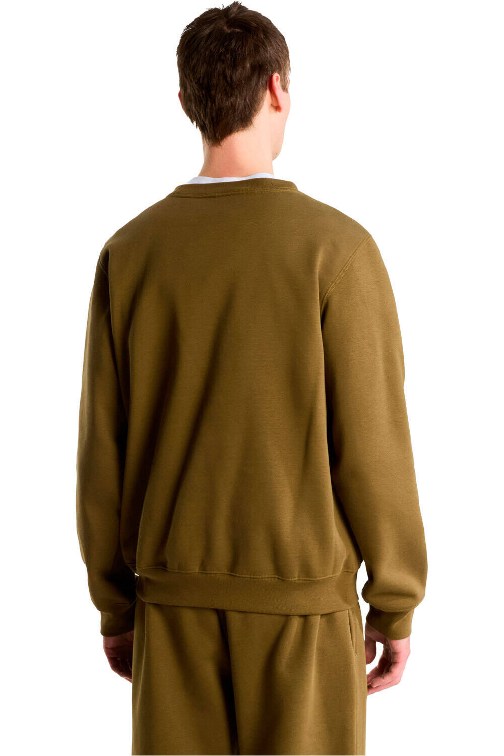 The North Face Sudaderas Montaña Hombre M TNF ESSENTIAL DREW PEAK REGULAR CREW MARRON vista trasera