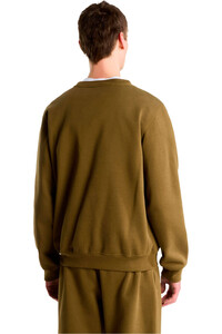 The North Face Sudaderas Montaña Hombre M TNF ESSENTIAL DREW PEAK REGULAR CREW MARRON vista trasera
