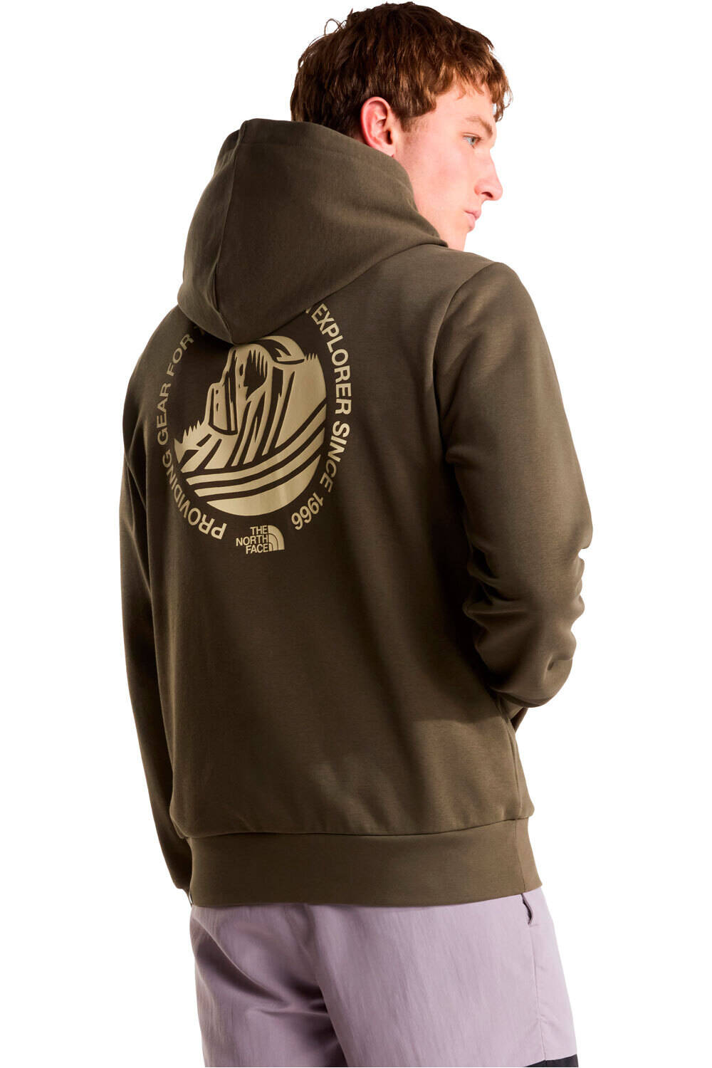 The North Face Sudaderas Montaña Hombre MONTE REGULAR MARRON vista trasera
