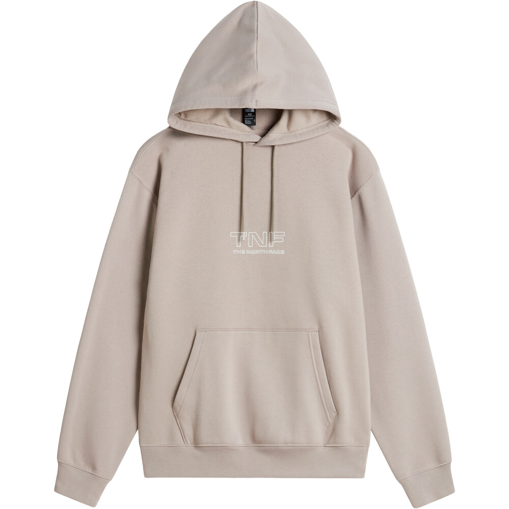 The North Face Sudaderas Montaña Hombre U ZUMU 2.0 RELAXED HOODIE GRIS vista detalle