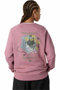 The North Face Sudaderas Montaña Mujer CONNECT ROSA vista trasera