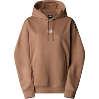 The North Face Sudaderas Montaña Mujer ESSENTIAL OVERSIZE MARRON vista detalle