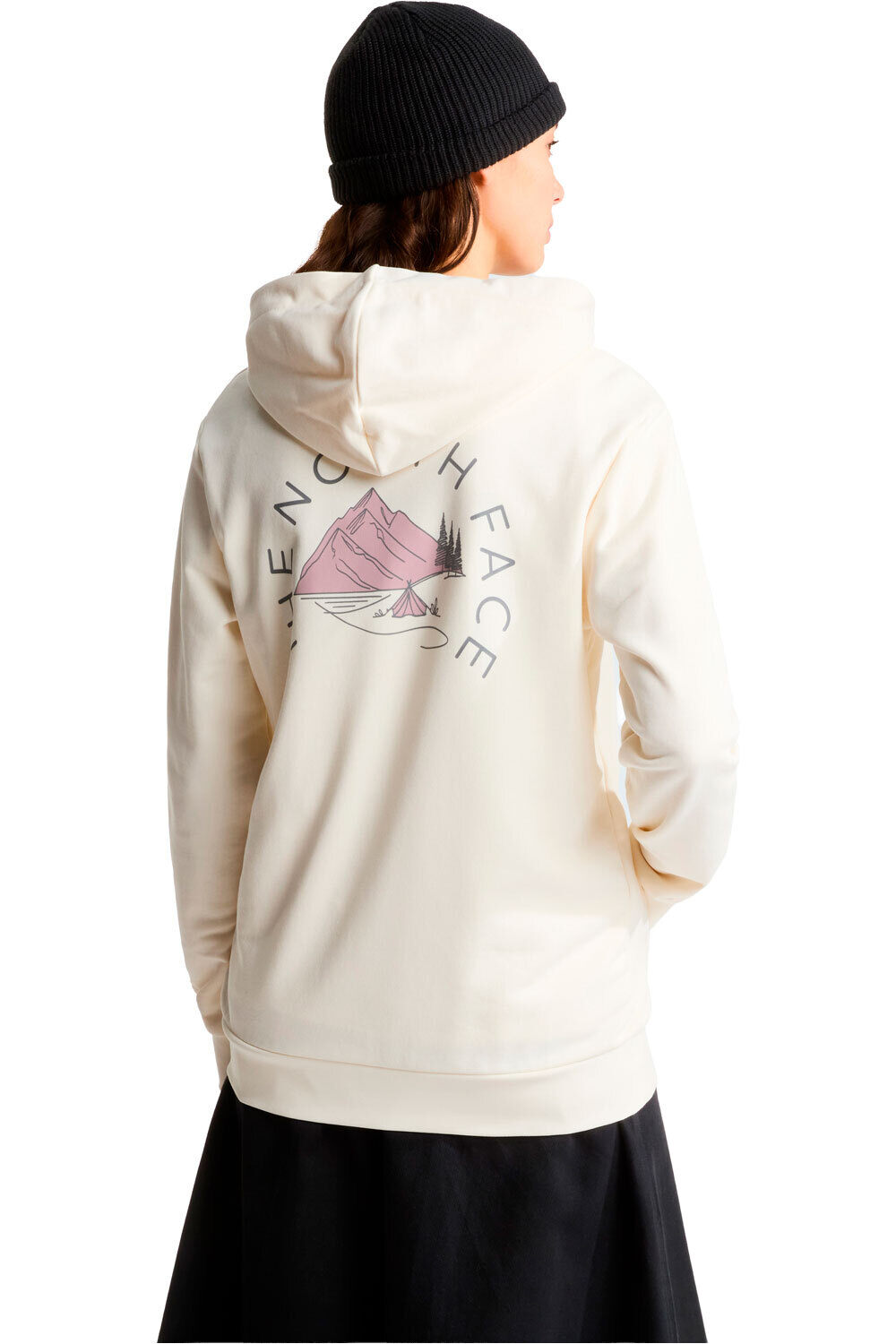 The North Face Sudaderas Montaña Mujer MONTE REGULAR BLANCO vista trasera