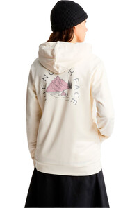 The North Face Sudaderas Montaña Mujer MONTE REGULAR BLANCO vista trasera