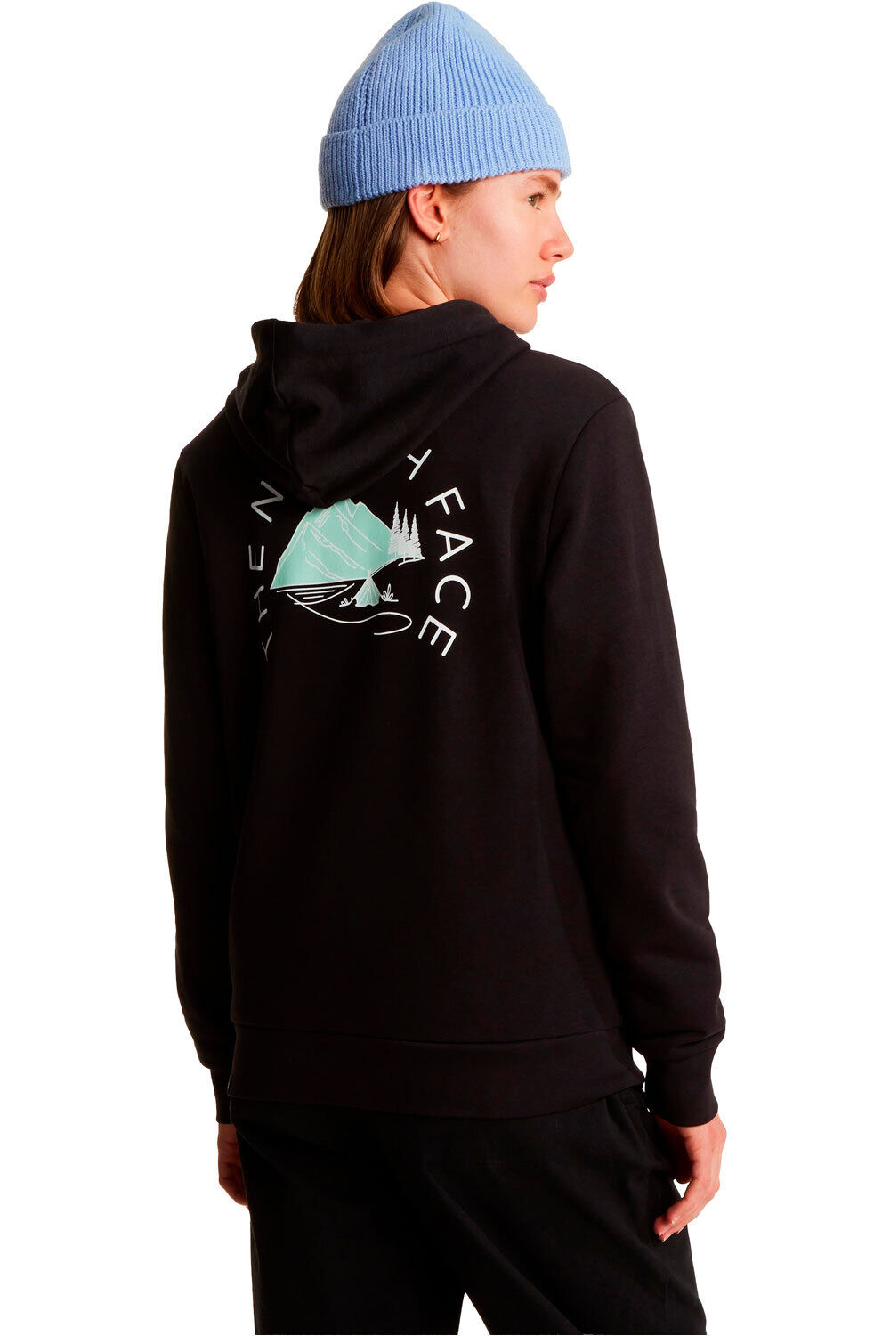 The North Face Sudaderas Montaña Mujer MONTE REGULAR NEGRO vista trasera