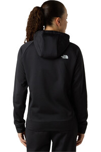 The North Face Sudaderas Montaña Mujer REAXION 2.0 NEGRO vista trasera