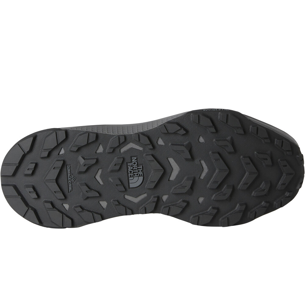 The North Face zapatilla trekking hombre FASTPACK WATERPROOF GRIS vista trasera