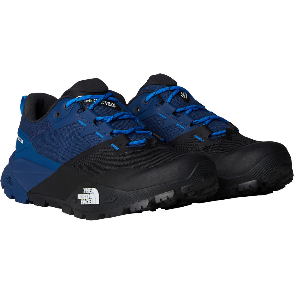 The North Face zapatilla trekking hombre OFFTRAIL GORE-TEX AZUL vista superior