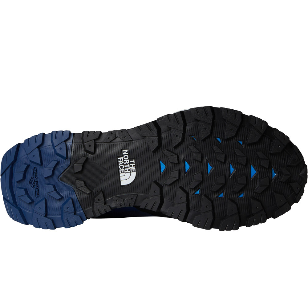 The North Face zapatilla trekking hombre OFFTRAIL GORE-TEX AZUL vista trasera