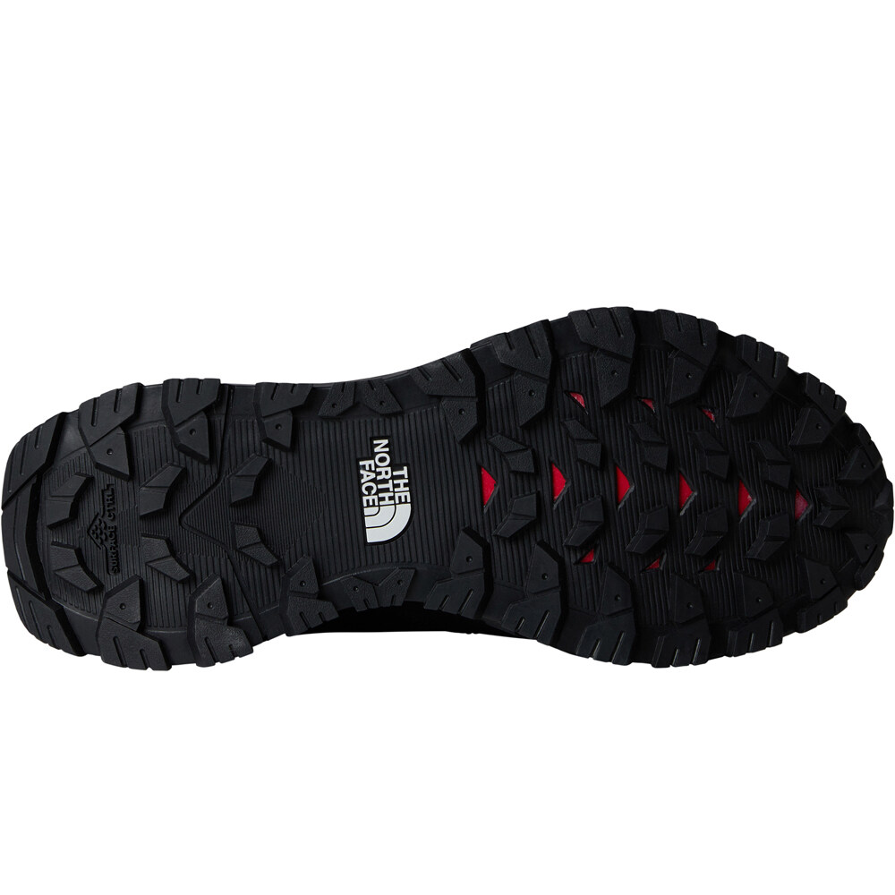 The North Face zapatilla trekking hombre OFFTRAIL GORE-TEX NEGRO vista trasera