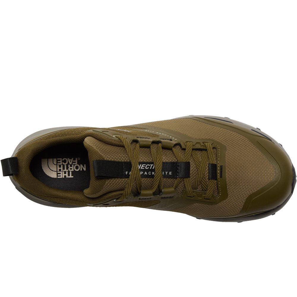 The North Face zapatilla trekking hombre VECTIV FASTPACK LITE WATERPROOF MARRON lateral interior