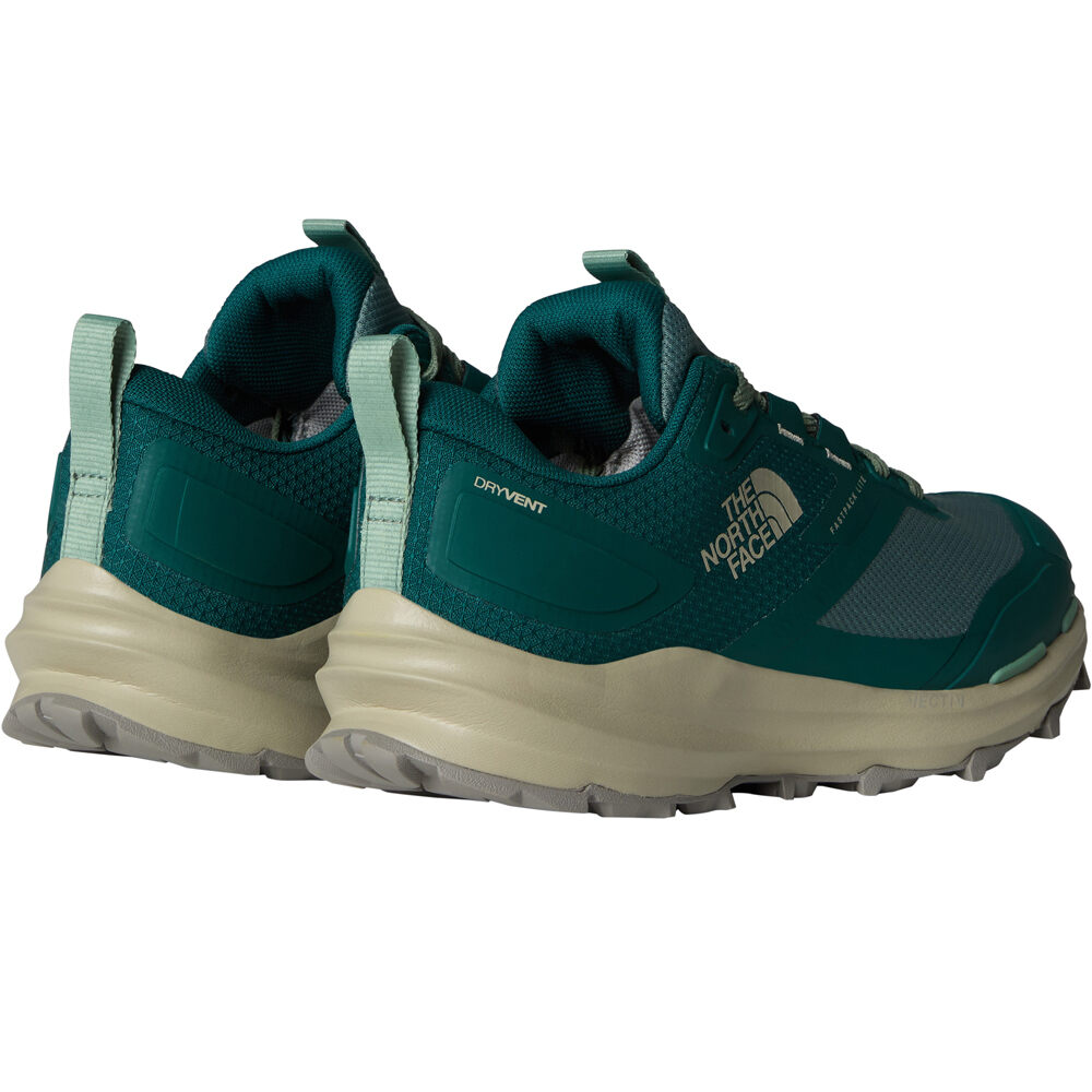 The North Face zapatilla trekking hombre VECTIV FASTPACK LITE WATERPROOF VERDE puntera